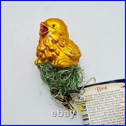 Inge Glas Blown Glass Christmas Ornament Bird Family Affair Germany Clip On VTG Inge Glas Blown Glass Christmas Ornament Bird Family Affair Germany Clip On VTG