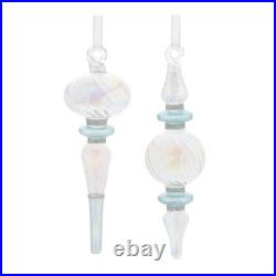 Iridescent Finial Drop Ornament (Set of 12)