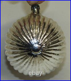 Italy 3D Diorama Jumbo Glass Baby Jesus Mary Antique Christmas Ornament 1950's