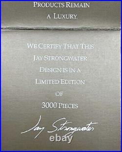 JAY STRONGWATER 2003 (RARE Cabochon InCrested Glass Ornament) NIB Mint Con