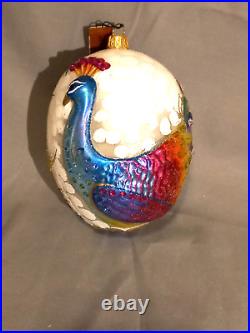 JAY Strongwater Peacock Ornament Christmas Swarovski Crystals