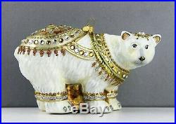 Jay Strongwater Amazing Polar Bear Glass Christmas Ornament Brand New Box