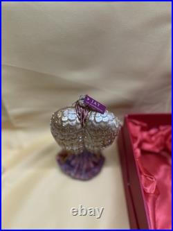 Jay Strongwater Angel Ornament Rare Purple With Crystals Vintage Excellent