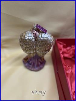 Jay Strongwater Angel Ornament Rare Purple With Crystals Vintage Excellent