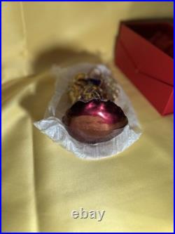 Jay Strongwater Angel Ornament Rare Purple With Crystals Vintage Excellent