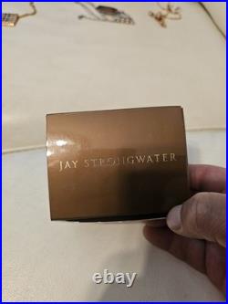 Jay Strongwater Carousel Tiger Glass Christmas Ornament Jewel Poland with Box
