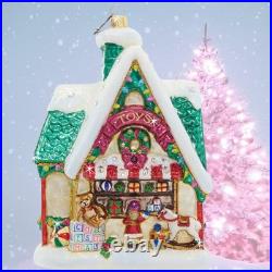 Jay Strongwater Christmas Toy Shop Glass Ornament SDH20074-250