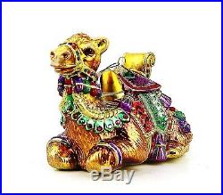 Jay Strongwater Jubilee Bejeweled Camel Glass Christmas Ornament New Box