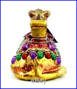 Jay Strongwater Jubilee Bejeweled Camel Glass Christmas Ornament New Box
