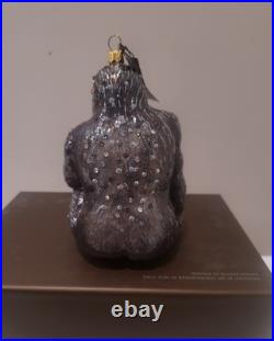 Jay Strongwater Natural Sitting Gorilla Ornament Swarovski Elements New in Box