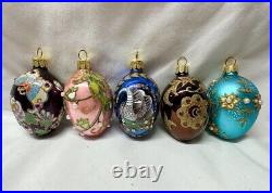 Joan Rivers 2009 Set/ 12 Mini Russian Inspired Egg Ornaments Never Used QVC