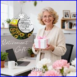 Jocidea Retirement Gifts Stained Glass Christmas Ornament Design E