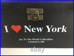 Joy To The World Ornaments Glass Poland Free Ride Taxi New York Hand Painted Joy To The World Ornaments Glass Poland Free Ride Taxi New York Hand Painted