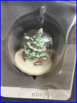 Komojza Family Glass Ornaments Set of 2 Christmas Tree Ornaments