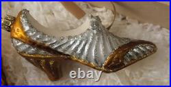 Komozja Mostowski Cinderella 4 pc. Ornament Set Blown Glass Poland- Wood Box