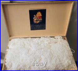 Komozja Mostowski Cinderella 4 pc. Ornament Set Blown Glass Poland- Wood Box