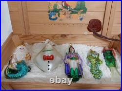 Kurt Adler Christmas Little Mermaid Ornaments 5Pc in Crate Komozja Poland Great