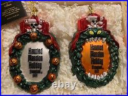 Kurt Adler Nightmare Before Christmas Jack & Sally Polonaise Glass Ornament Set