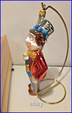 Kurt Adler Polonaise Alice in Wonderland 5 Piece Glass Christmas Ornament Set