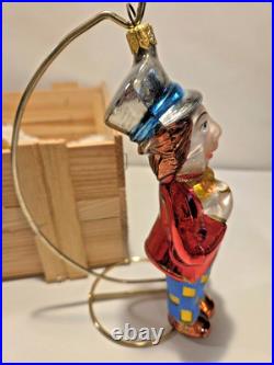 Kurt Adler Polonaise Alice in Wonderland 5 Piece Glass Christmas Ornament Set
