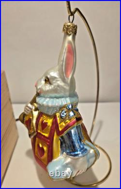 Kurt Adler Polonaise Alice in Wonderland 5 Piece Glass Christmas Ornament Set