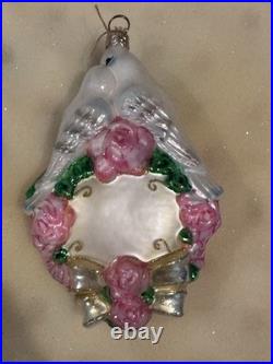 Kurt Adler Polonaise Glass Christmas Ornaments Vintage Just Married Box Set