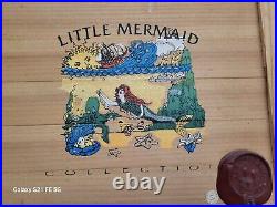 Kurt Adler Polonaise Komozja 5 Pc Little Mermaid Ornament Set Wood Crate