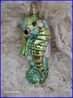 Kurt Adler Polonaise Komozja 5 Pc Little Mermaid Ornament Set Wood Crate