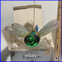 Kurt Adler Polonaise Komozja Dragonfly Glass XMAS Ornament Poland AP 883? SEE