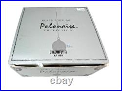 Kurt Adler Polonaise Komozja Green & Blue Dragonfly 3 Glass Ornament & Box AP883