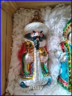 Kurt Adler Polonaise Russian Collection Ornament Set Featuring A Wooden Crate 3