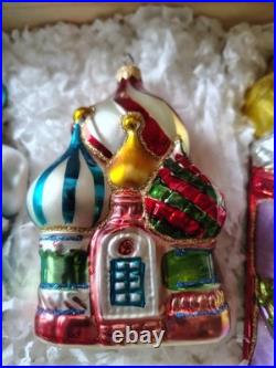 Kurt Adler Polonaise Russian Collection Ornament Set Featuring A Wooden Crate 3 Kurt Adler Polonaise Russian Collection Ornament Set Featuring A Wooden Crate 3