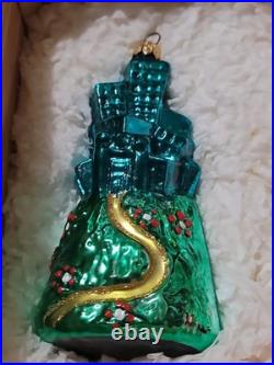 Kurt Adler Wizard Of Oz Polonaise Glass Christmas Ornament Set 2nd Year GP518