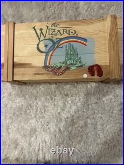 Kurt Adler Wizard Of Oz Polonaise Ornament 4 Piece Set Wooden Crate 1998