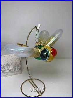 Kurt S Adler Polonaise Komozja Glass Christmas Ornament Dragonfly 1 AP 883