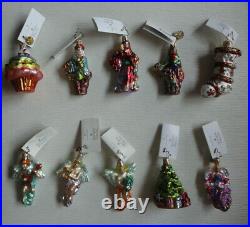 LOT 32 NWT New Christopher Radko Collectible Glass Christmas Holiday Ornaments