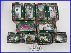 LOT of 10 pcs OWC Old World Christmas Ornament Glass