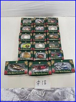 LOT of 18pcs OWC Old World Christmas Ornament Glass