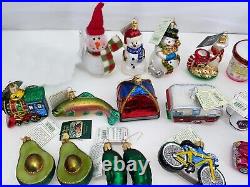 LOT of 24 pcs OWC Old World Christmas Ornament Glass