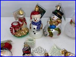 LOT of 24pcs OWC Old World Christmas Ornament Glass