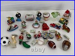 LOT of 26pcs OWC Old World Christmas Ornament Glass