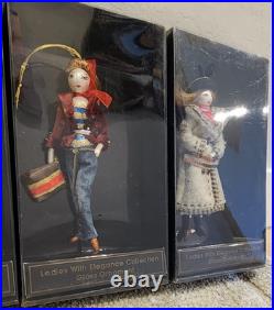 Ladies With Elegance Collection Glass Ornament NIBLOT OF 5! L@@K