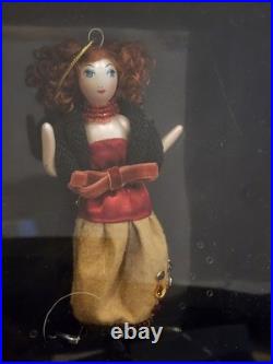 Ladies With Elegance Collection Glass Ornament NIBLOT OF 5! L@@K