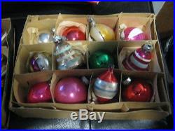 Large lot of vintage Christmas ornaments