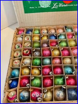 Lee Wards Feather Tree Miniature Mercury Glass Christmas Ornaments 72 in Box