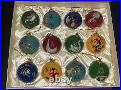 Li Bien Pier 1 Imports 12 Days Of Christmas Ornaments Hand Painted Handblown