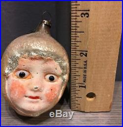 Little Red Riding Hood Antique Mercury Glass Christmas ornament Glass eyes