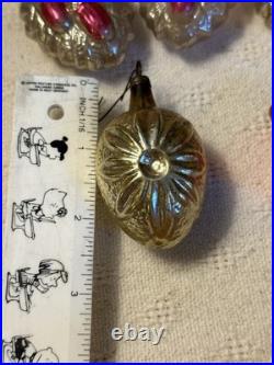 Lot 10 Vintage 1920s/30s Blown Mercury Glass Ornaments Germany Basket Acorn Lot 10 Vintage 1920s/30s Blown Mercury Glass Ornaments Germany Basket Acorn