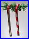 Lot-2-Vintage-Blown-Glass-Kentlee-CANDY-CANE-Jumbo-7-Christmas-Ornaments-Japan-01-ac