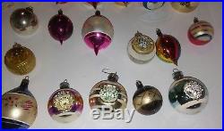 Lot 38 Vintage Christmas Ornaments Shiny Brite lantern misc